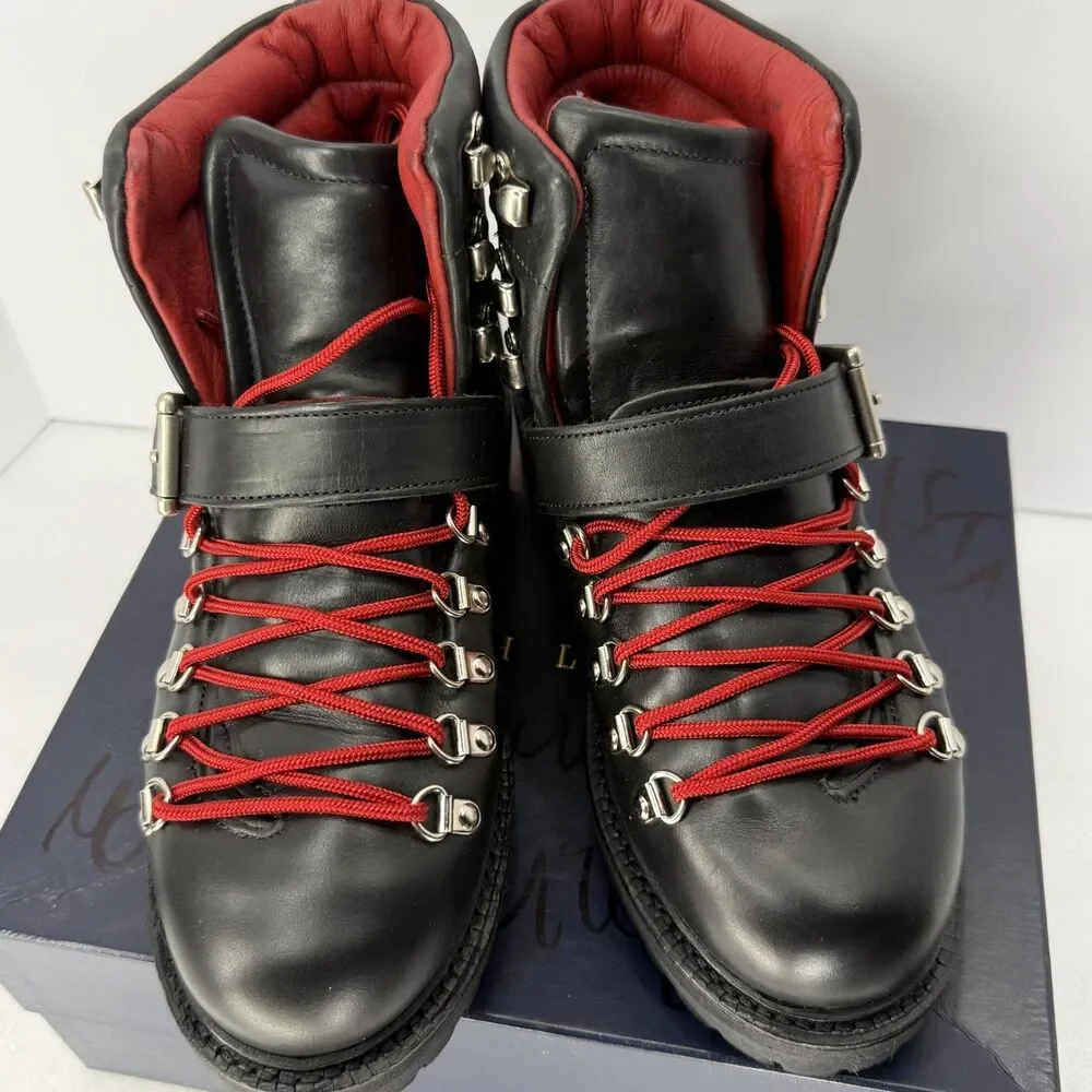 Polo Ralph Lauren Boots Mens 9 B Olympics Team USA Vibram Soles Aleigh Black